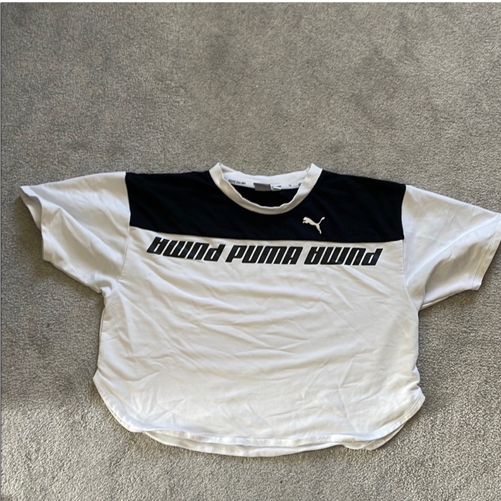 Puma Black and White Graphic Tee